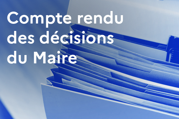You are currently viewing Décision du maire